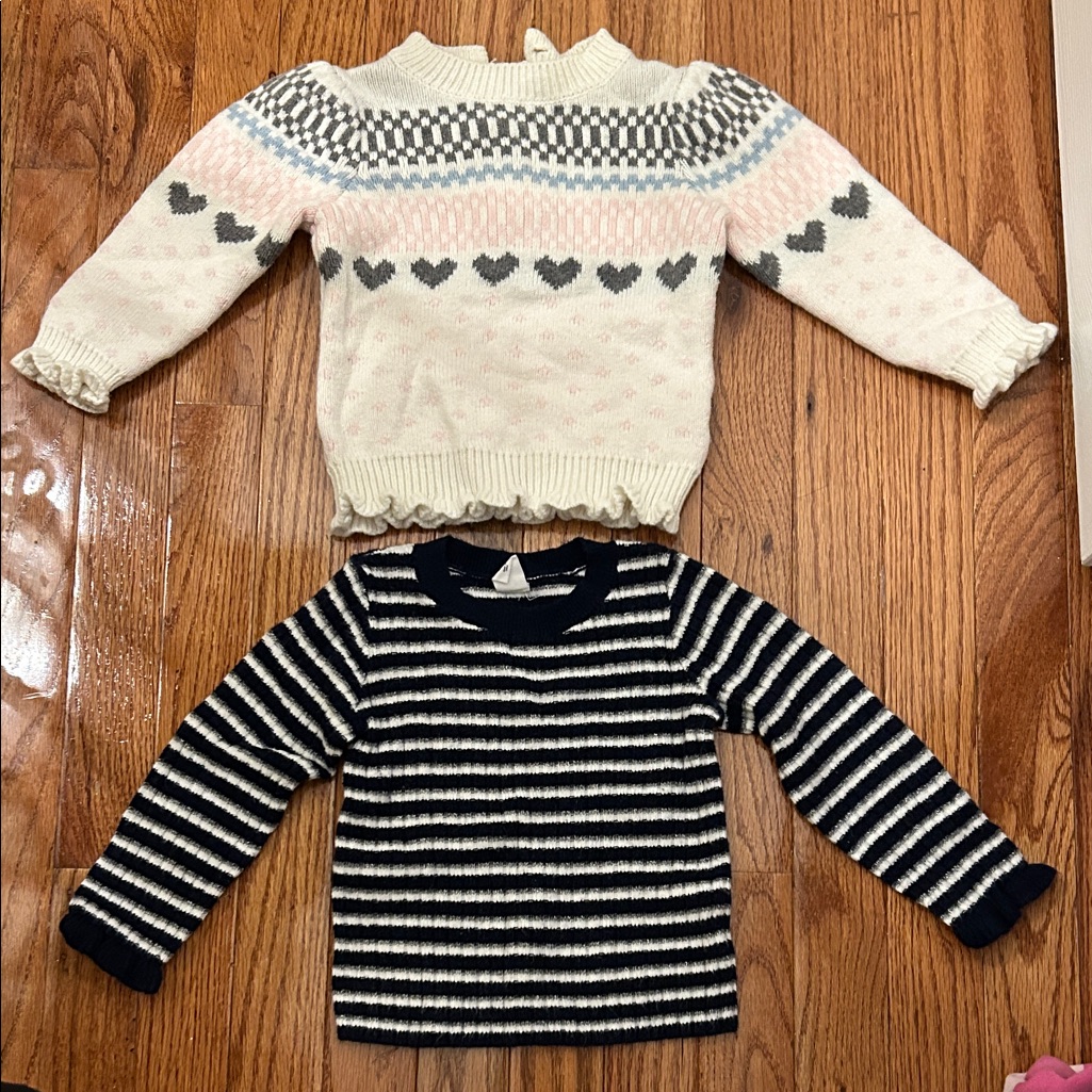 Baby Striped And Patterned Sweater Bundle-18-24m